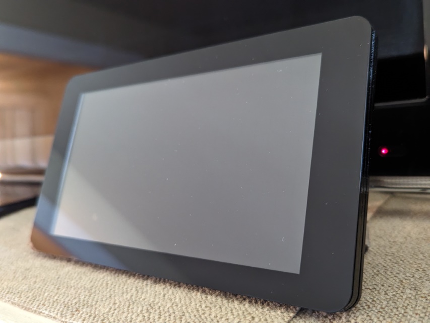 FPC cable on the Raspberry Pi display in the Pibow frame