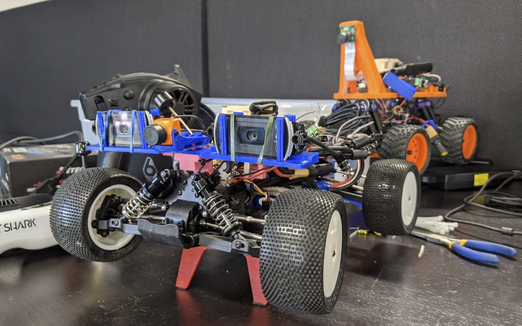 Henry Technical in foreground, Beezus Warthog in the rear